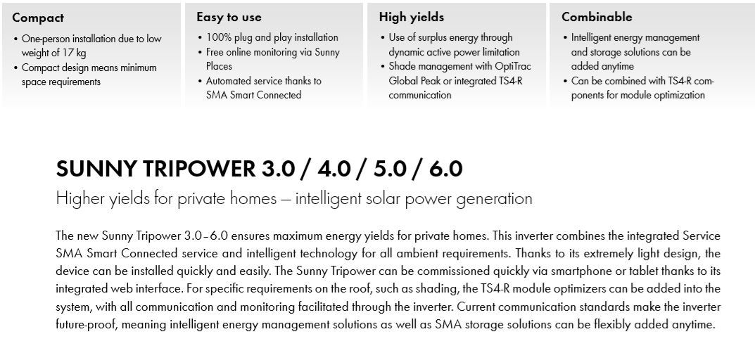 SMA Sunny Tripower 10kW AV40 Three Phase Inverter £1,828 +VAT